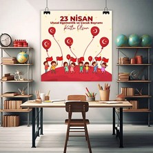 Deko Gonya 23 Nisan Ulusal Egemenlik ve Çocuk Bayramı Temalı Fotoğraf Panosu Branda 100X100