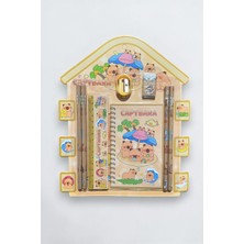 Vera House Capybara Kırtasiye Seti - Capy Bara Kalem Silgi Not Defterli Kırtasiye Seti