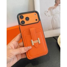 Kılıf House Iphone Uyumlu Metal Tokalı Deri Kartlıklı Cüzdan Kılıf