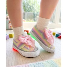 Surpie Shoes Kız Çocuk Günlük Ayakkabı, Çocuk Işıklı Ayakkabı, (22-30 Numara Aralığı Işıklıdır)