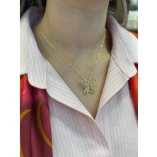 Herşey Trend Herşeytrend Füsün Kelebek Kolye - Altın