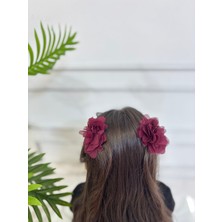 Shclothing Accessory Çiçekli Klips Toka