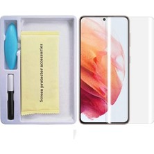 Buyx Sm Galaxy S21 Full Uv Liquid+Uv Işık 3dkırılmaz Cam Ekran KORUYUCU-(5775) - BU002T-7FM264