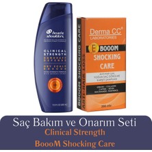 Clinical Strength Kepek Şampuanı 400M + Derma cc Laboratorıes Booom Şampuan 200M