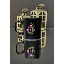 KirLinova Taş Incili Kupa Bardak - Siyah