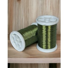 Teknocan Marketing Filografi 0.30MM(100GR -150M) Haki Renkli Bakır Filografi Teli