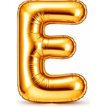 Eng Parti Dünyası E Harfi - Gold Folyo Harf Balon 40 Inç