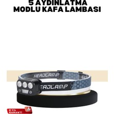 Buyx Kamp ve Trekking Için Sensörlü LED Kafa Lambası - BU002T-7GK364