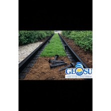 Geosu Siyah Düz Peyzaj Sınırlayıcı 2,5 Metre( 1x2,5 M)Çim/mıcır Ayracı,bordür,taş,toprak,çim Bariyeri