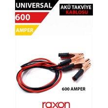 Raxon Profesyonel Akü Takviye Kablosu 600 Amp 2,3 Mt.– Tüm Araçlara Uyumlu