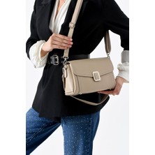 Özbu Günlük Kullanıma Uygun Yumuşak Deri 2 Askılı Şık Omuz Çanta