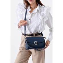 Özbu Günlük Kullanıma Uygun Yumuşak Deri 2 Askılı Şık Omuz Çanta