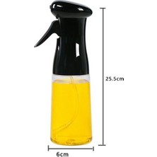 Nuvia Home Çok Amaçlı Yağ Spreyi 200 ml Cam Şişe Yağdanlık Sirkelik Limonluk Sosluk Siyah