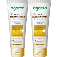 Agarta Doğal Güçlü Bakım Saç Güzelleştirici Krem 250 ml (2 Li Set)