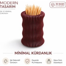 Studio Aslan Design Minimal Kürdanlık | Dekoratif Masa Üstü Organizer | 3D Baskı Pla Modern Tasarım | Şık ve Dayanıklı
