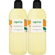 Agarta Kolonya 400 ml Mandalina 80 Derece Pet Şişe (2 Li Set)