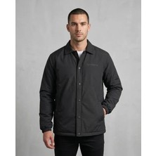 Antakya Yöresi Erkek Yağmur Itici Iç Astarlı Çıtçıtlı Iç Cepli Dış Cepli Mevsimlik Mont - Siyah