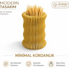 Studio Aslan Design Minimal Kürdanlık | Dekoratif Masa Üstü Organizer | 3D Baskı Pla Modern Tasarım | Şık ve Dayanıklı