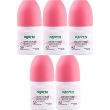 Agarta Roll-On Kadın 50 ml Fresh Flower Sensatıon (24 Saat Etkili Ter Kokusu Önleyici) (5 Li Set)