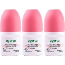 Agarta Roll-On Kadın 50 ml Fresh Flower Sensatıon (24 Saat Etkili Ter Kokusu Önleyici) (3 Lü Set)