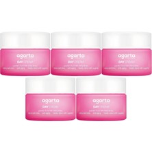 Agarta Doğal Nemlendirici Su Bazlı Gündüz Kremi 50 ml (5 Li Set)