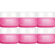 Agarta Doğal Nemlendirici Su Bazlı Gündüz Kremi 50 ml (6 Lı Set)
