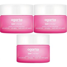 Agarta Doğal Nemlendirici Su Bazlı Gündüz Kremi 50 ml (3 Lü Set)