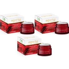 Agarta Doğal Yaşlanma Karşıtı Reishi Kremi 50 ml (Kırışıklık - Dolgunlaştırıcı) (3 Lü Set)