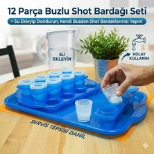 Direkstoktan Ice Shot Glasses 12 Parça Dekoratif Buz Shot Bardak Seti – Kendi Buzdan Bardaklarını Tasarla