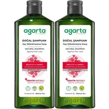 Agarta Doğal Şampuan 400 ml Saç Dökülmesine Karşı Çözüm (2 Li Set)