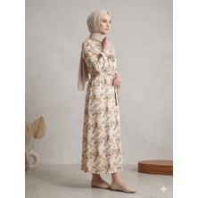 Alexıa Tesettür Çiçek Desenli Elbise