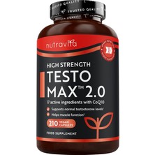 Nutravita Testomax 2.0 17 Bileşenli Bitkisel Kompleks 210 Vegan Kapsül Erkeklere Özel Formül