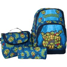 Alanç Gift Yeni Sezon 3'lü Set Erkek Çocuk Ortopedik Ilkokul Çantası Kalemlik Termal Beslenme Çantalı Sırt Çantası