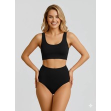 Sheviva Siyah Yüksek Bel Toparlayıcı Bikini Altı
