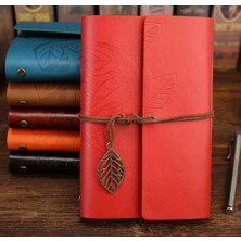 Retro Vintage, Deri Kapak, Travel Journal, Doldurulabilir Eskiz Not Defteri, Sketchbook, 130X185MM
