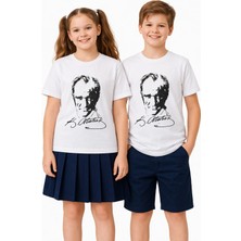 Baglan Atatürk Baskılı Çocuk Tişört BGL-ST05506