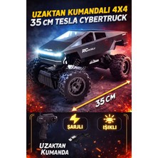 Aksoy Toys Tesla Cybertruck Uzaktan Kumandalı Şarjlı Işıklı 4x4 Araba 35 cm