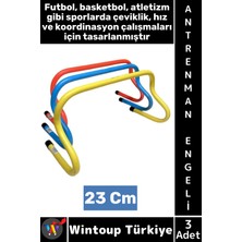 Wintoup #antrenmanmalzemesi Futbol Basketbol Atletizm Fitness Hız Çeviklik Antrenman Engeli 23 cm x 3 Adet