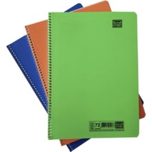 A4 72 Yaprak Pp Kapak Spiralli Okul Defteri Kareli Sevinç 1 ADET