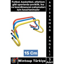 Wintoup #antrenmanmalzemesi Futbol Basketbol Atletizm Fitness Hız Çeviklik Antrenman Engeli 15 cm x 3 Adet