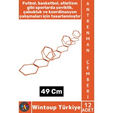 Wintoup #antrenmanmalzemesi Futbol Basketbol Spor Koordinasyon Çabukluk Hız Çantalı Antrenman Çemberi 12 Adt
