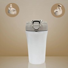 Kale Termos Paslanmaz Çelik Bardak Mug Termos 380 ml  Çift Katmanlı, Sızdırmaz Kapaklı