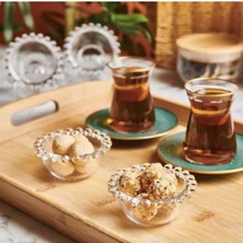 Plentiful Dekoratif Boncuklu Cam Kase Seti 6’lı – Tatlı & Atıştırmalık Sunumluk