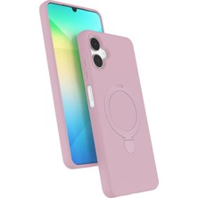 Mey İthalat Mey Ithalat®  Samsung Galaxy A06 Regal Magsafe Standlı Kapak - Açık Pembe