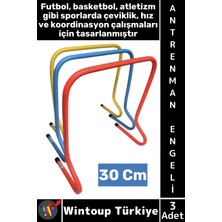 Wintoup #antrenmanmalzemesi Futbol Basketbol Atletizm Fitness Hız Çeviklik Antrenman Engeli 30 cm x 3 Adet