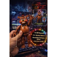Toyfest Five Nights At Freddy's Toy Freddy Figür 13 cm Glow Işıklı Gözlü Hareketli Aksiyon Figürü Fnaf