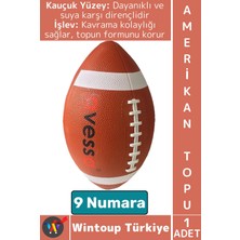 Wintoup #top Profesyonel Genç Yetişkin Maç Antreman Rugby Suya Dayanıklı Kauçuk Amerikan Futbol Topu 9 No