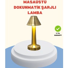 Aksiyon Global Şarjlı Masa Lambası 3 Işık Modu Kademesiz Karartma Metal Gövde - Lisinya