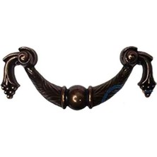 Uravas Store Dekoratif Zamak Üzümlü Kulp - 64MM, Eskitme, 1 Adet