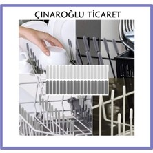 Çınaroğlu Ticaret Beko 3843 I 75 Adet Pas Önleyici Bulaşık Makinesi Sepet Çubukları Için Plastik Kapak Uçları Çizilmeleri Önler Beyaz Renk